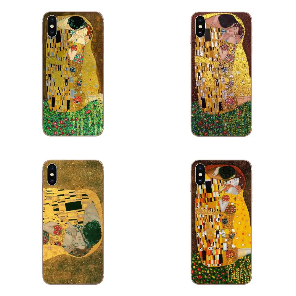Рисунок поцелуй от Gustav Klimt ТПУ милая кожа для LG K50 Q6 Q7 Q8 Q60 X power 2 3 Nexus 5 5X V10 V20 V30 V40 Q Stylus