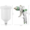 WENXING Professional HVLP Spay Gun 0.8/1.0/1.4/1.7/2.0mm Nozzle Gravity Airbrush For Car Painting 5