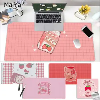 

Maiya Kawaii Japanese Strawberry Milk Rubber Mouse Durable Desktop Mousepad Free Shipping Large Mouse Pad Keyboards Mat