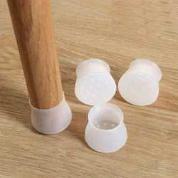 Table Chair Leg Silicone Cap Pad, Furniture Table Feet Cover, Floor Protector, Non-Slip Table Mat, Caps Foot Protection, 4 Pcs