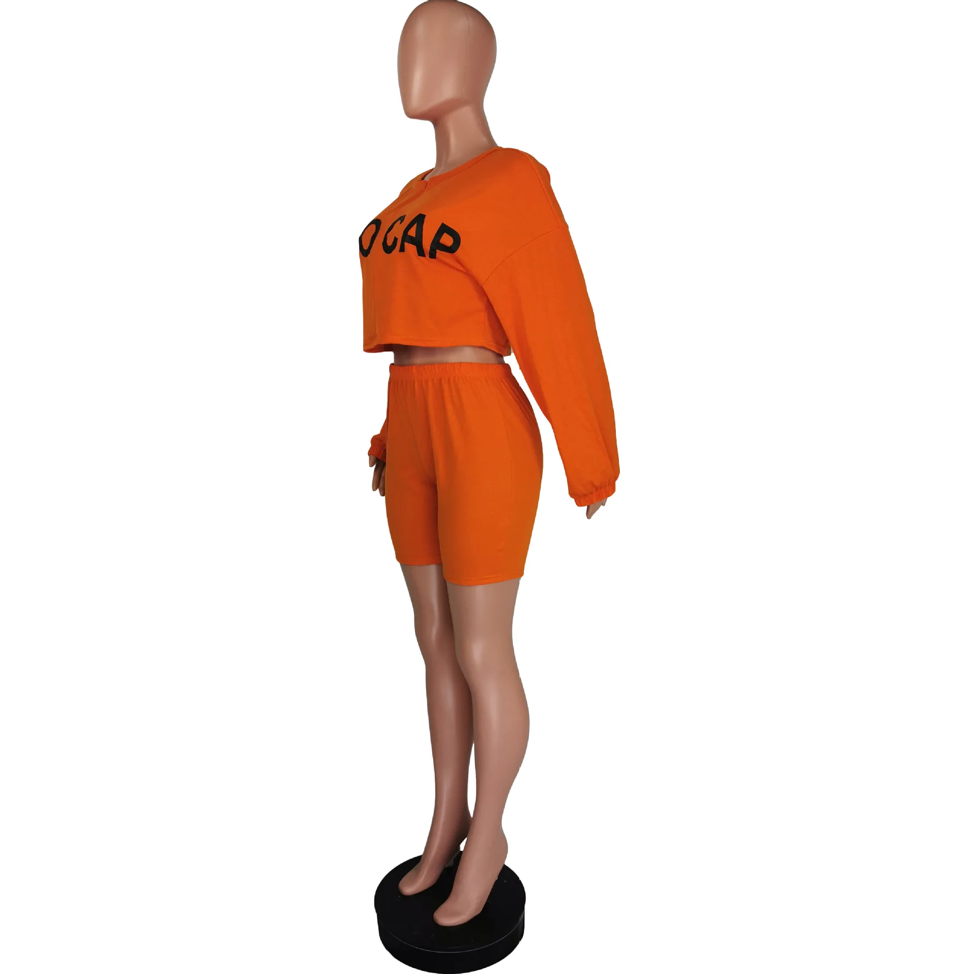 african pants LUCKY LABEL Embroidery Long Sleeve Loose Crop Top and Skinny Pencil Legging Casual Sweatsuits 2 Piece Matching Set Co-ord Outfit african pants