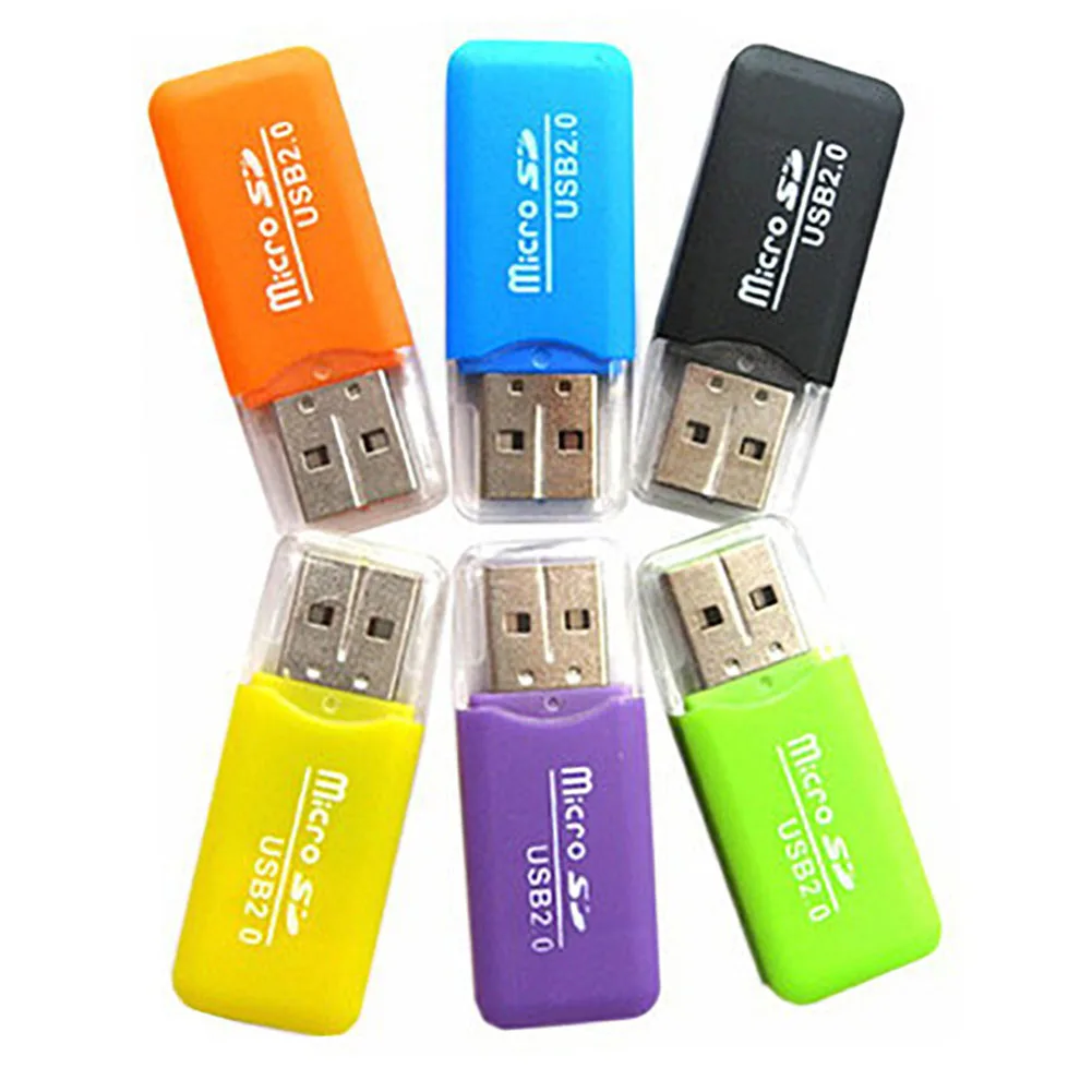 5 цветов 2 в 1 USB OTG кард-ридер Универсальный Micro USB OTG TF/SD кард-ридер телефонные удлинители Micro USB OTG адаптер