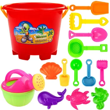 

Baby Kids Toys 14pcs Beach Tools Set Sand Playing Toys Kids Fun Water Beach Seaside Tools Gifts Birthday Christmas for kid