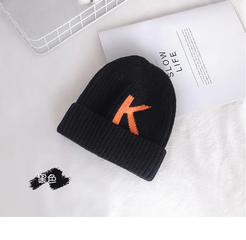 Ins/Модная детская вязаная шапка; сезон осень-зима; теплая Детская шерстяная шапка; Простые Стильные Удобные кепки с гибкими рукавами для малышей