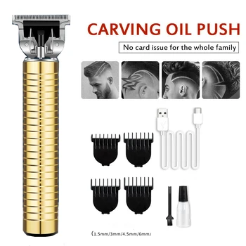 

Portable Electric Pro T-Outliner Cordless Trimmer Wireless Hair Clipper Set