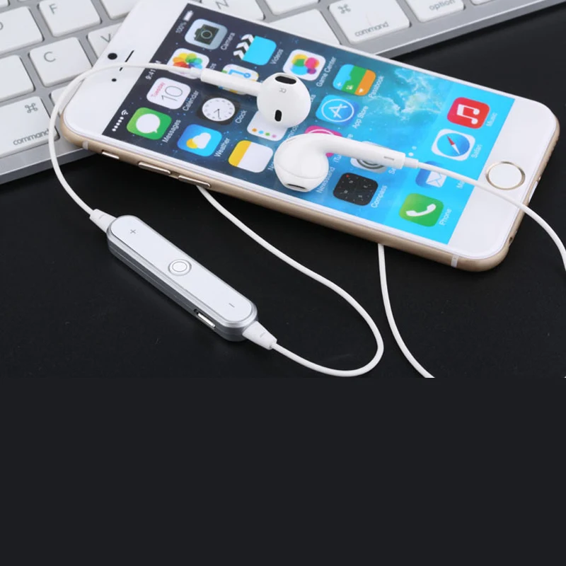 S6 беспроводные Bluetooth наушники Громкая гарнитура с басами шейным ремешком