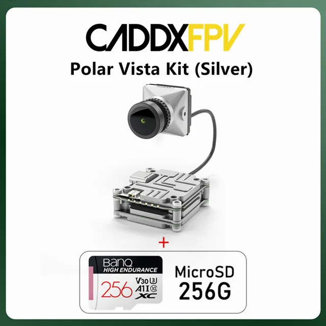 Caddx Polar Vista Kit Silver + 256GB SD card