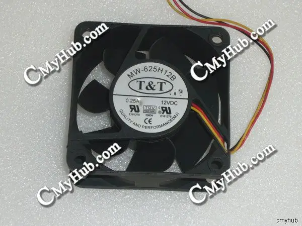 Для T &amp MW-625H12B DC12V 0.25A 6025 6 см 60 мм 60X60X25 3pin Вентилятор охлаждения | Компьютеры и офис
