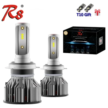 

R8 New Design Z6 Series H1 H3 H7 H11 H4 HB34 9005 9006 9012 Auto Car LED Headlight Kits Bulbs 50W 5800LM ZES Chips 6500K White