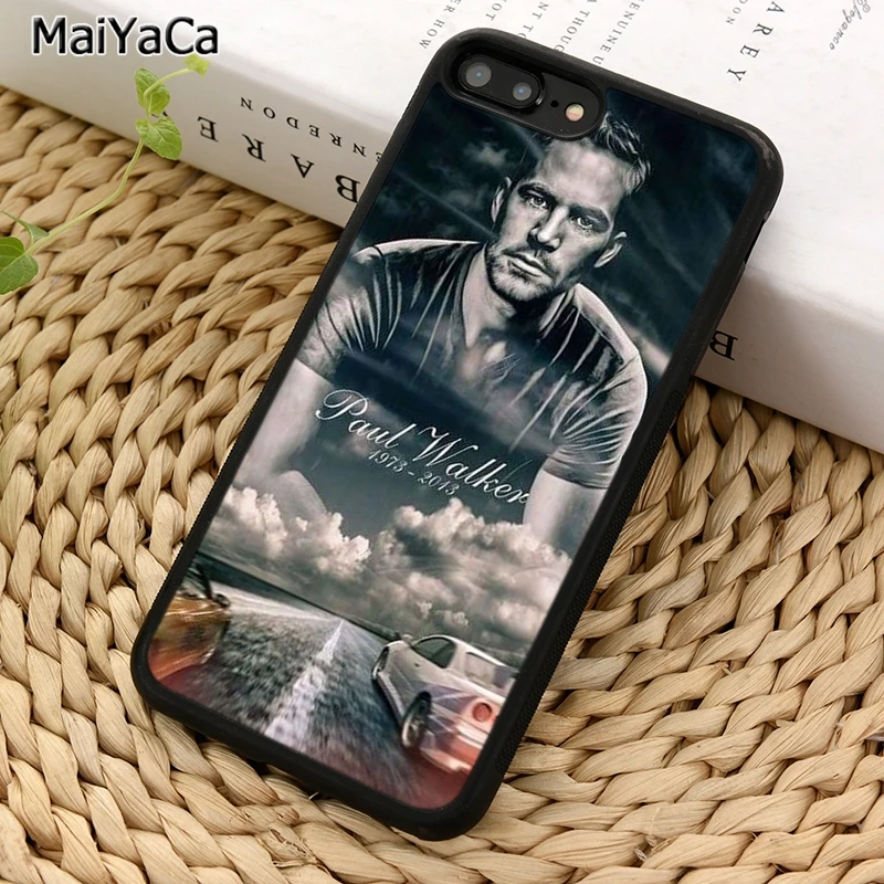 Чехол для телефона MaiYaCa Пол Уокер Форсаж iPhone X XR XS 11 12 Pro MAX 5 6 6S 7 8 Plus Samsung Galaxy S7edge S8 S9