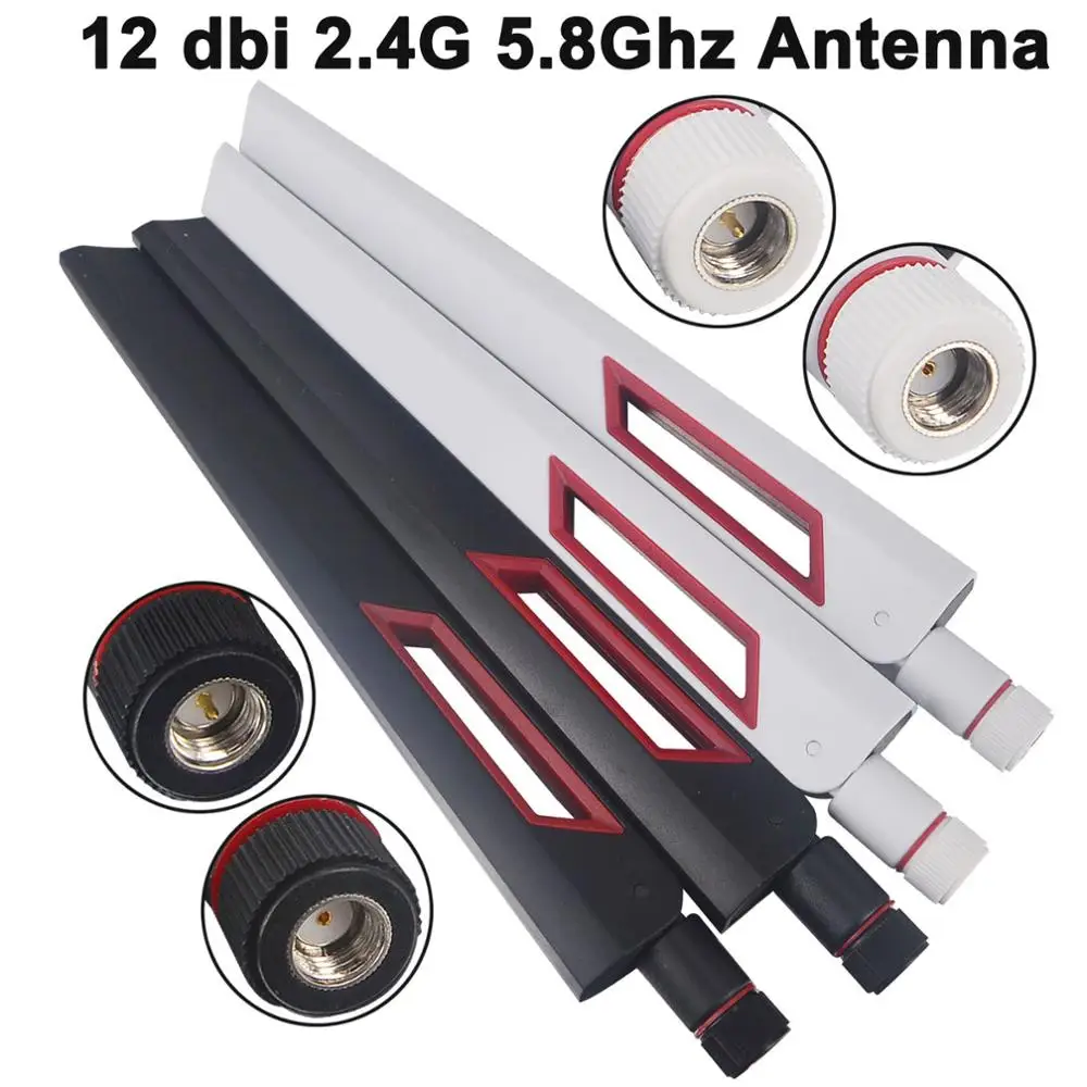5 Wireless Antenna 5DBI RP-SMA 2.4G 5G Wi-Fi Booster For Router Network Pc US 