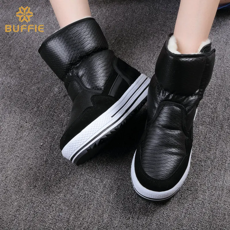 Prezzo Stivali scarpe da donna inverno femminile pelliccia calda di acqua resistente superiore più il formato di modo non slip suola di trasporto libero nuovo stile di avvio della neve