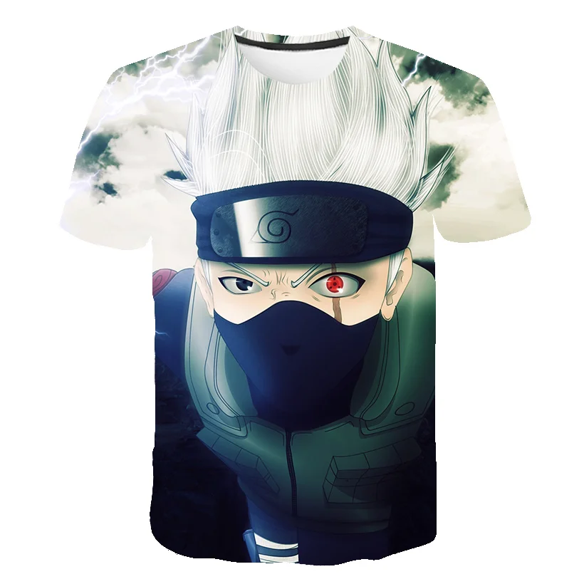 

Anime Naruto Hatake Kakashi 3D Printed men t shirt Harajuku Short sleeve shirt summer Casual Unisex tshirt tops Drop shipping