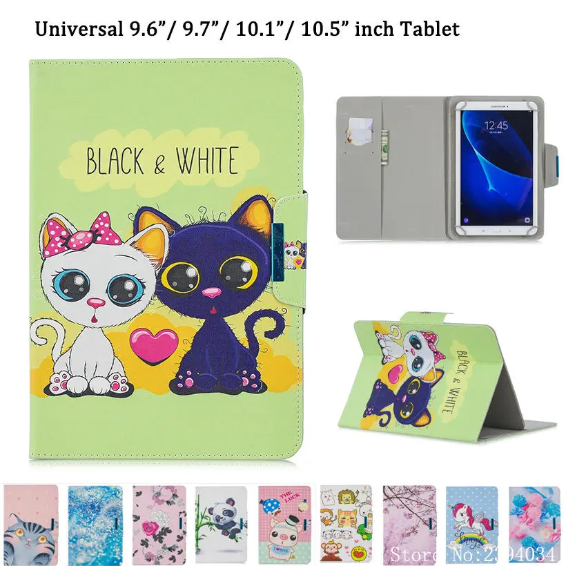Универсальный чехол для Huawei MediaPad T3 T5 10 планшета 9 6 7 1 5 дюйма Модный подставка с
