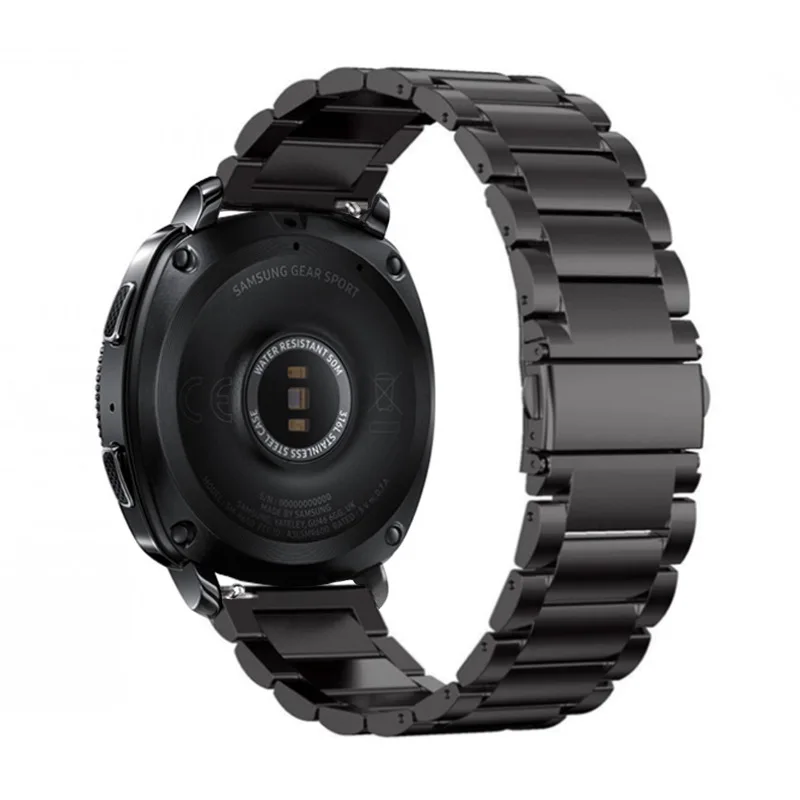 Металлический ремешок из нержавеющей стали для Amazfit GTR 47 для Xiaomi Huami Amazfit Stratos 2 2S Ремешок Браслет умные часы с ремнем