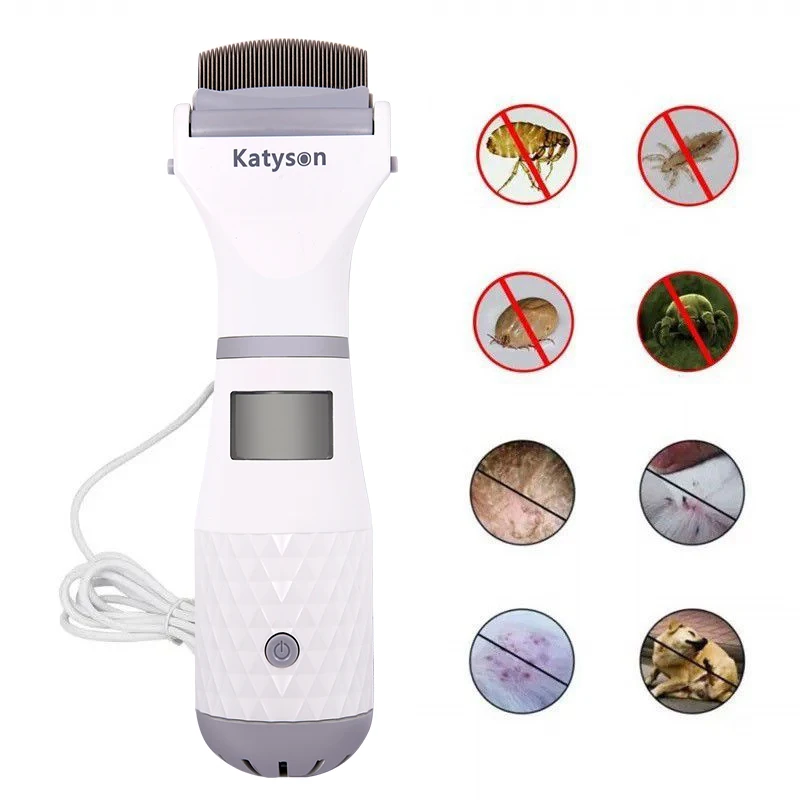 2022 Dog Comb New Electric Pet Lice Flea Remover Head Vacuum Pet Tick