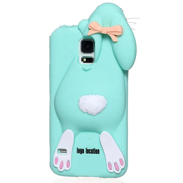 Милый красивый кролик силиконовый резиновый чехол для Samsung Galaxy S5 I9600 G900 G900F