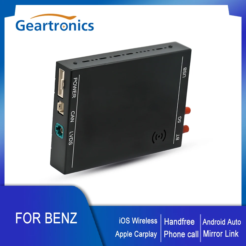 Wireless CarPlay Decoder Box Android Auto For Mercedes-Benz A B C V GLA GLC GLS CLA Class 2015-2018 with NTG 5.0+ System