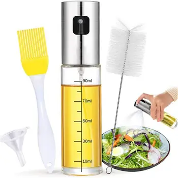

Oil Pot Sprayer Kitchen Glass Bottle Oil Pot Dispenser Barbecue Cooking Seasoning Olive Oil Pot Sprayer Kitchen Tools