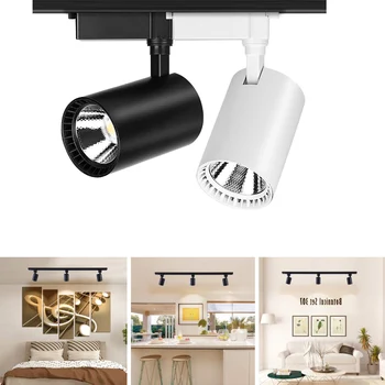 

Changeable LED Track Light 12W 20W 30W COB Track Lamp Lights Spotlights Leds Tracking Fixture Spot Lights for clothes Store