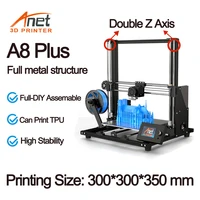 Anet-Kit de impresora 3D A8 Plus, Exturder de alta precisión, Hotend, Reprap, filamento PLA de 10m, Drucker 3D
