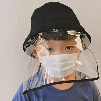 

Protective Cap Kid Adult Children Protective Hat Eye Protection Anti-fog Windproof Hat Face Cover Cap Transparent Face Mask