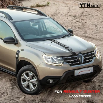 

Car Sticker Fit For RENAULT DUSTER Car Accessories 1 Piece Hood Stripe Letters Decals Graphic Vinyl Car Decals Custom