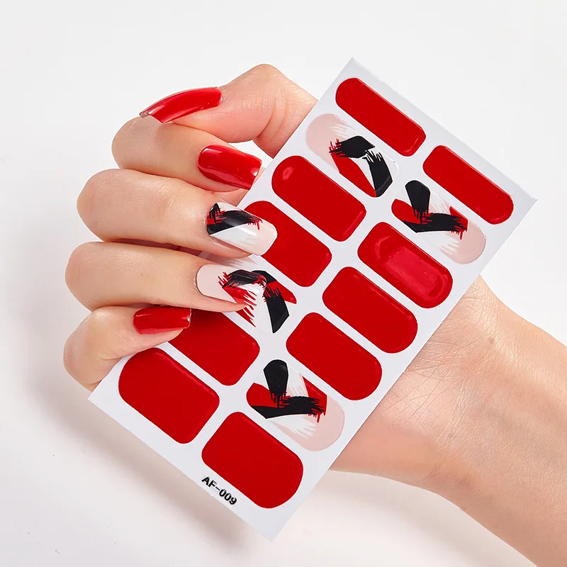 Full Cover Nail Stickers Nail Polish Nail Decoration Nails Sticker Designer Self Adhesive Nail Sticker Creative Nailart Sticker