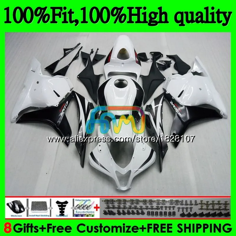 Литья под давлением для HONDA CBR600RR CBR600 RR F5 черного и белого цвета 09, 10, 11, 12, 105BS. 6 CBR 600 RR 600RR 600CC 2009 2010 2011 2012 обтекатели - Цвет: No. 1