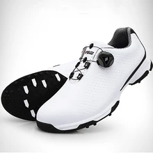 Обувь для гольфа мужские повседневные модели фиксированные ноготь Водонепроницаемая дышащая спортивная обувь