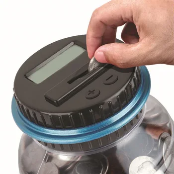 

Bucket Money Piggy Bank Coin Storage Tank Creative Electronic Counting Saving Box Gift For Children Kids Birthday