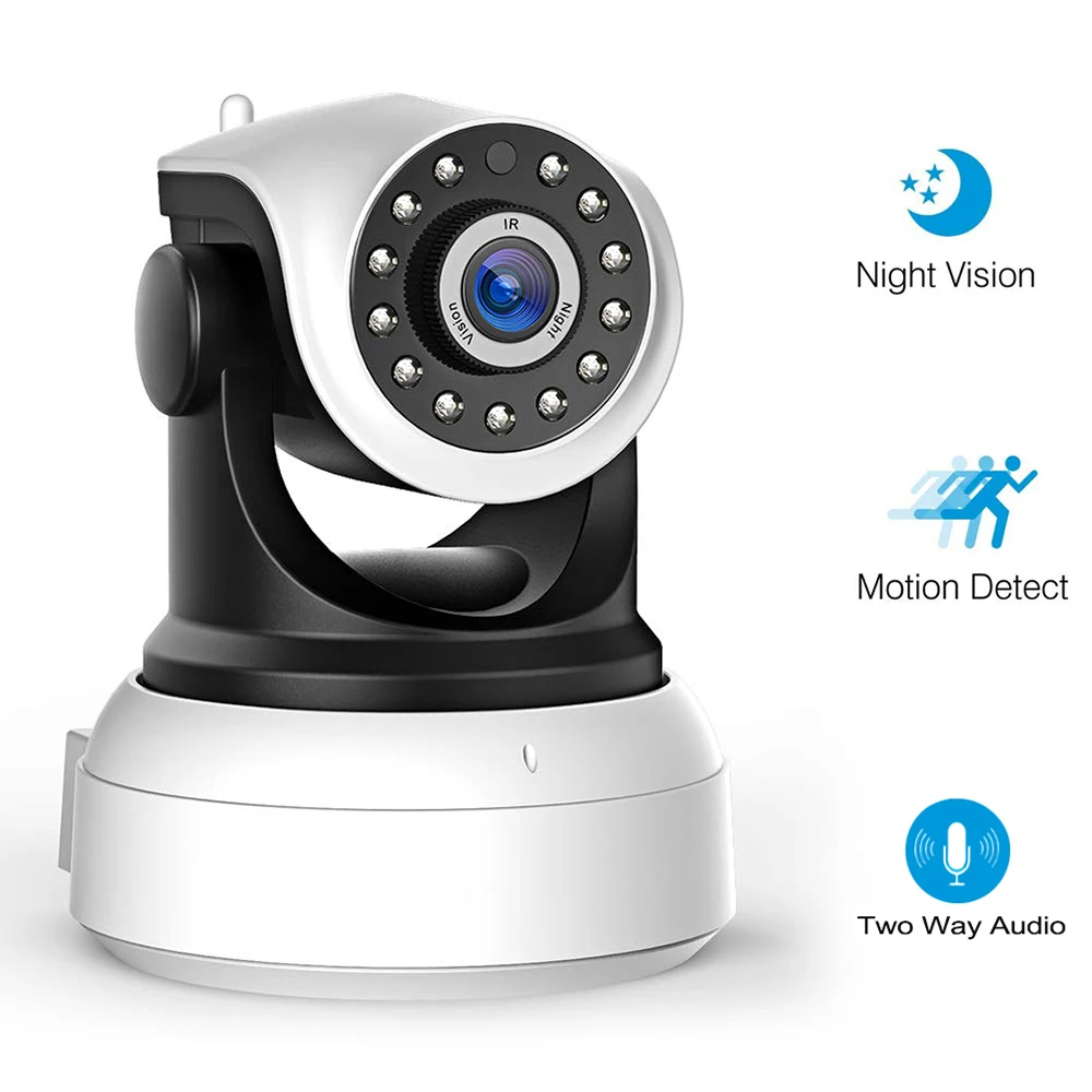 1080P IP Camera WiFi Home Security Surveillance Indoor CCTV with HD Night Vision/Two-way Audio/Motion Detection Pan/Tilt | Безопасность