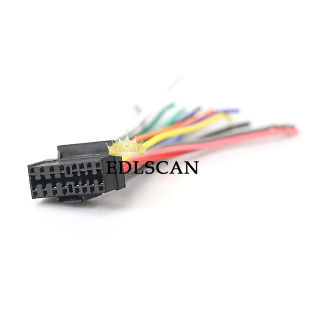 EDLSCAN Autostereo аудио подключение кабеля для JVC Sony ISO жгуты головки 15-009 | Автомобили и