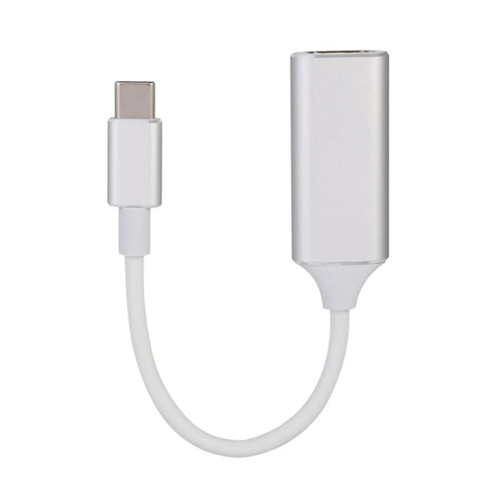 Usb type C к HDMI адаптер USB 3,1 USB-C к HDMI адаптер конвертер «Папа-мама» для MacBook2016/huawei Matebook/Smasung S8 - Цвет: Черный