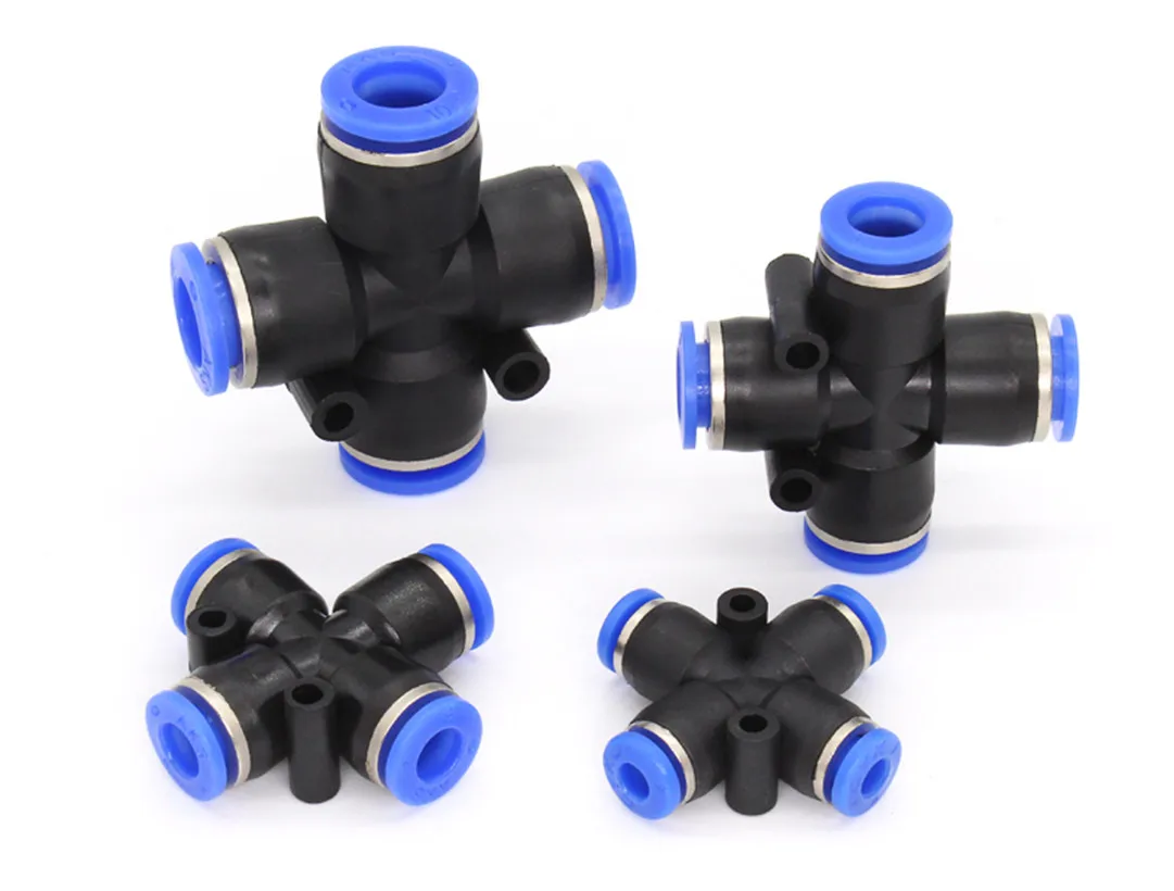 

5PCS Pneumatic fitting PZA 4-way cross connector PZA 04 06 08 10 12