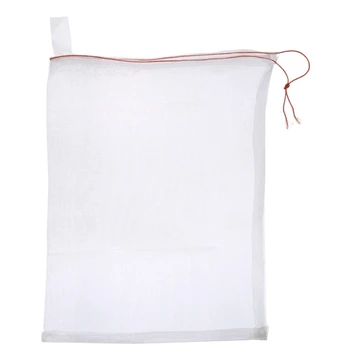 

50Pcs Nylon Net Bag Garden Plants Fruit Protection Bag Anti Bird Drawstring Net Bag Plant Grow Bag