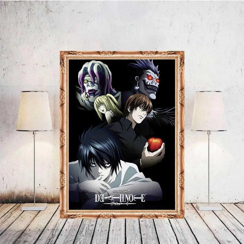

Death Note Anime Poster Decorative Death Note Characters Cosplay Wall Art Canvas Painting for Wall Living Room Home Decor