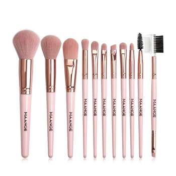 MAANGE Makeup Brushes Pro Pink Brush Set Powder EyeShadow Blending Eyeliner Eyelash Eyebrow Make up Beauty Cosmestic Brushes