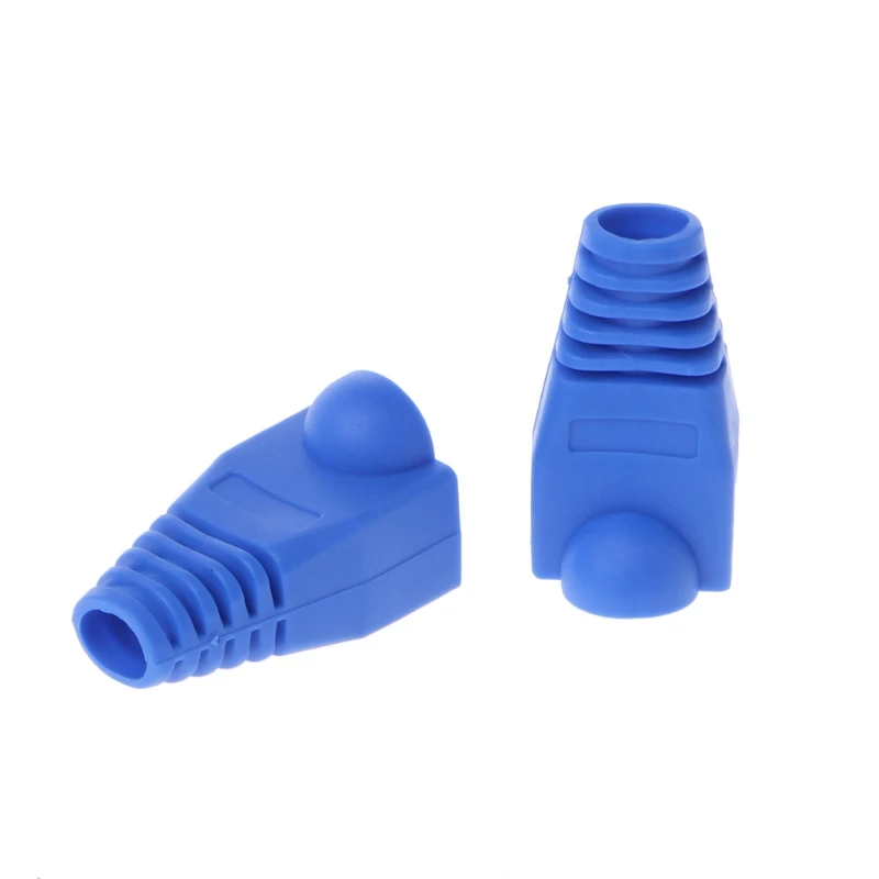 100 шт. CAT5E CAT6 RJ45 крышка Ethernet сетевой снятие натяжения кабеля сапоги разъем крышка