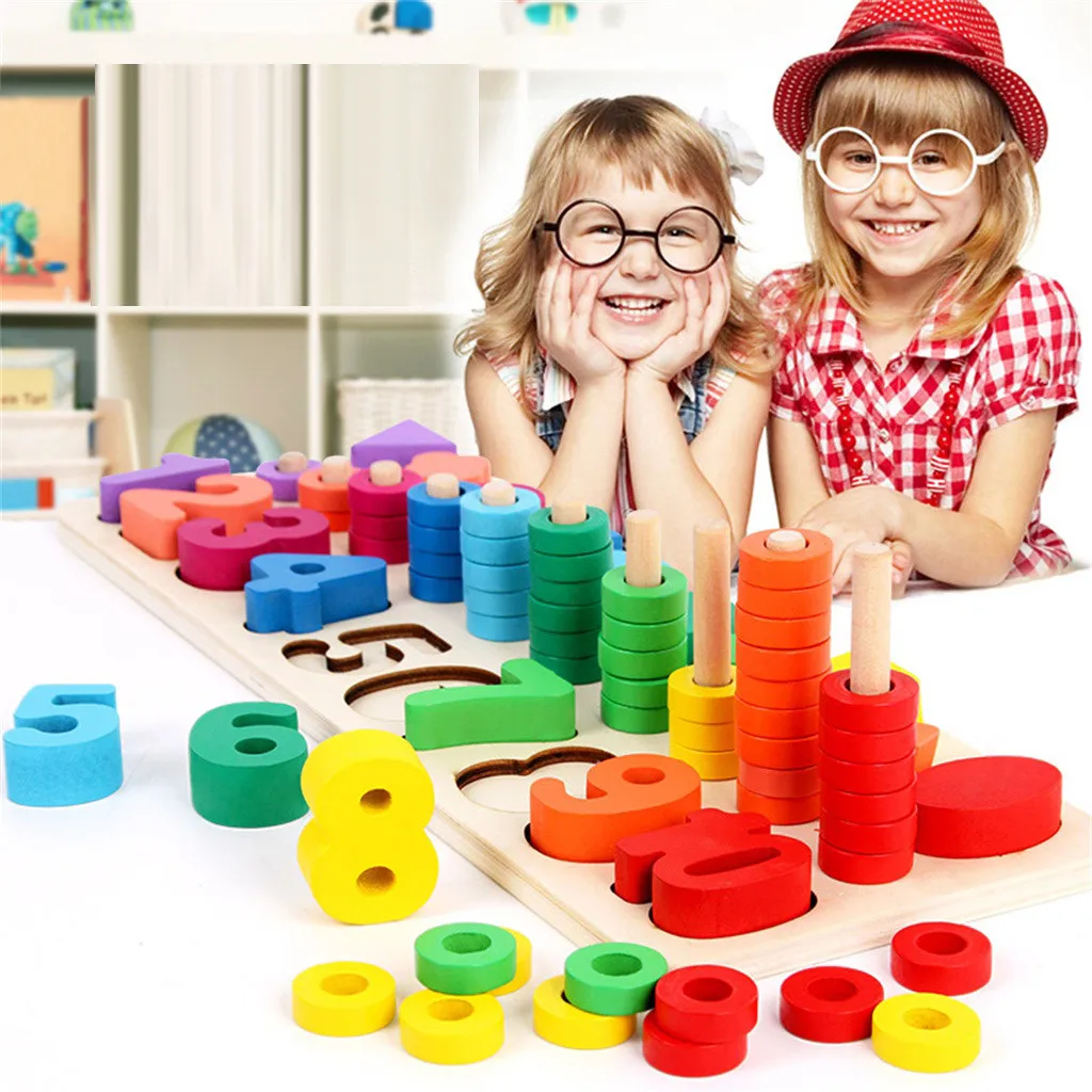 Children's Wooden Toys Digital Matching Fishing Board Christamas Gift Toys brain game kids toys for gift игрушки High quality
