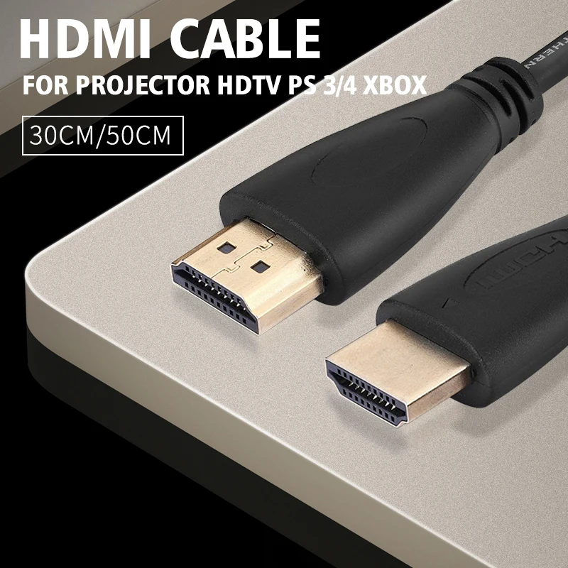 Кабель HDMI 30 см 50 совместимый со всеми 3d-проигрывателями Blu-ray кабель Папа-папа Шнур