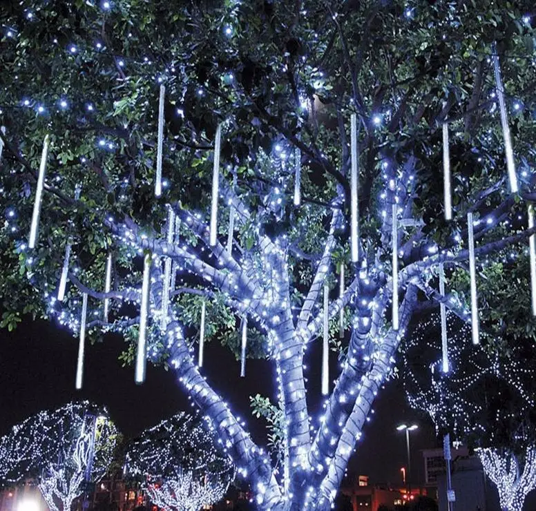 

Multi-color 30CM Meteor Shower Rain Tubes AC 110-240V Christmas String Light Garden Wedding Party Holiday Tree Decor