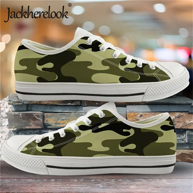 Jackherelook/Модная камуфляжная парусиновая обувь для мальчиков и девочек; Новинка года; кроссовки; уличная Вулканизированная обувь; низкая прогулочная обувь - Цвет: HMC2779Z39A