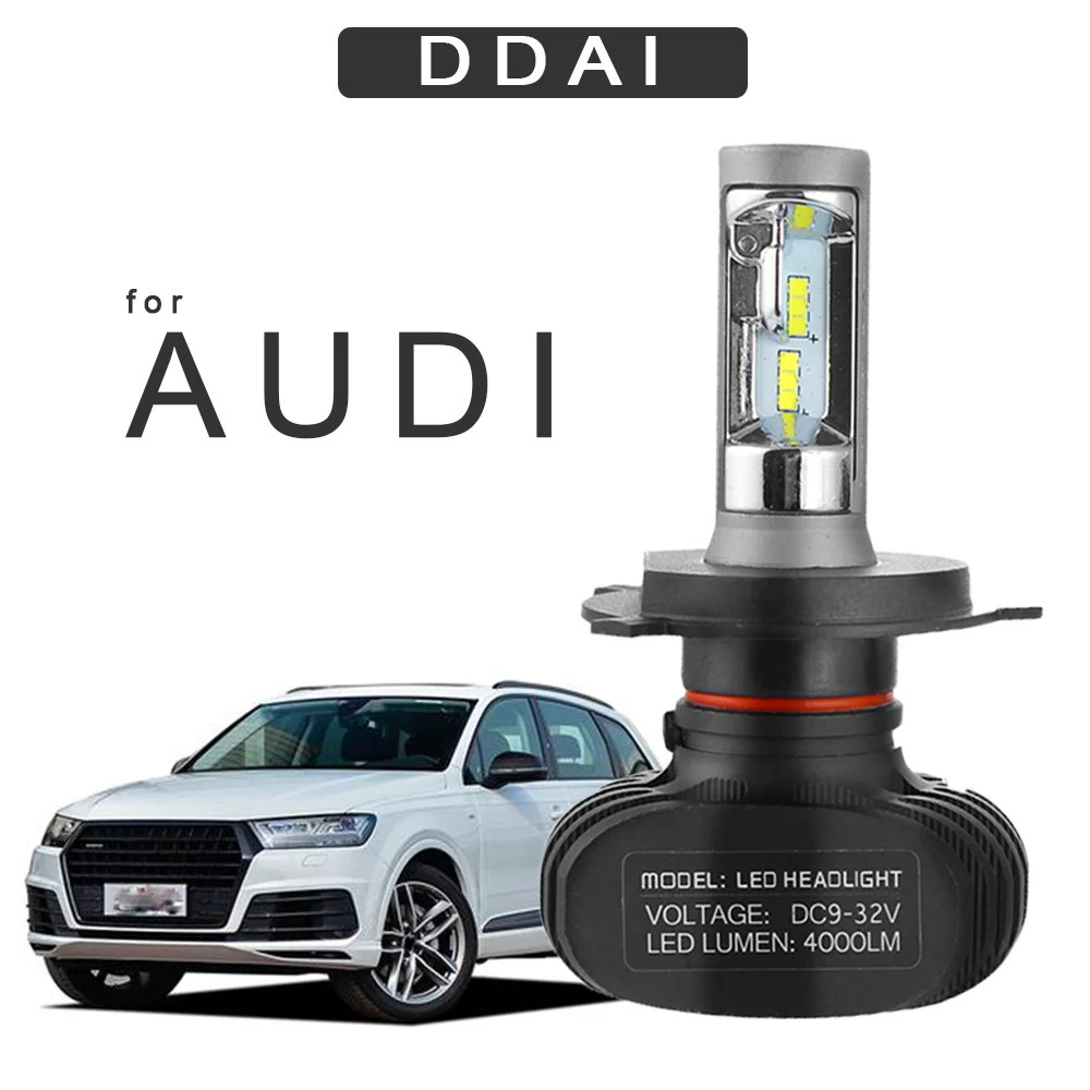 

DDAI Super Bright Car Headlights H7 LED H4 LED FOR A1 A3 A5 A7 A8L Q3 Q5 Q7 Fog Light light bulbs for cars auto products