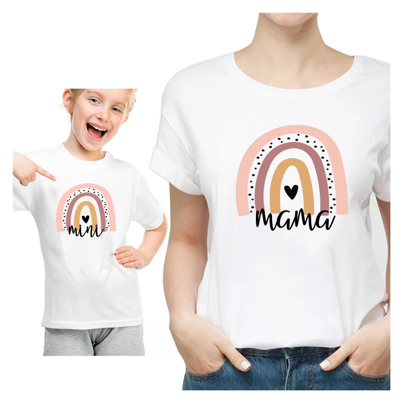 Family Matching T-shirts Summer Mother Kids Outfit