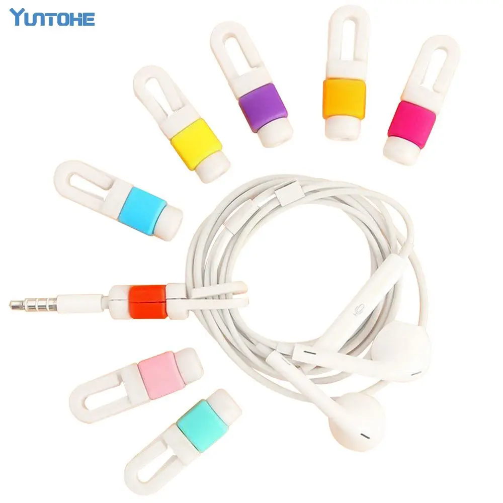 50 Pieces Cable Protector Headphones Wire Protective Sleeve Hot Sale