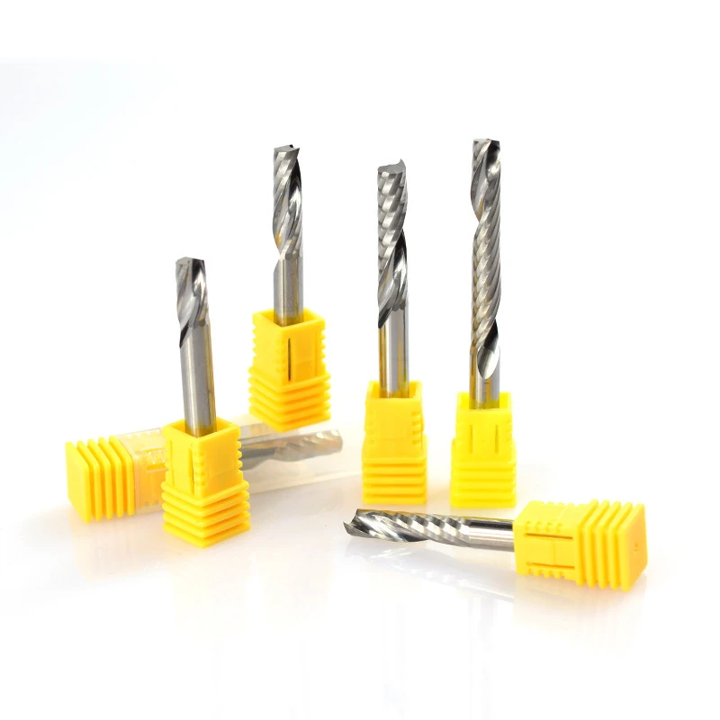 1pcs Spiral Aluminum Milling Cutter Carbide End Mill Single Flute 6mm