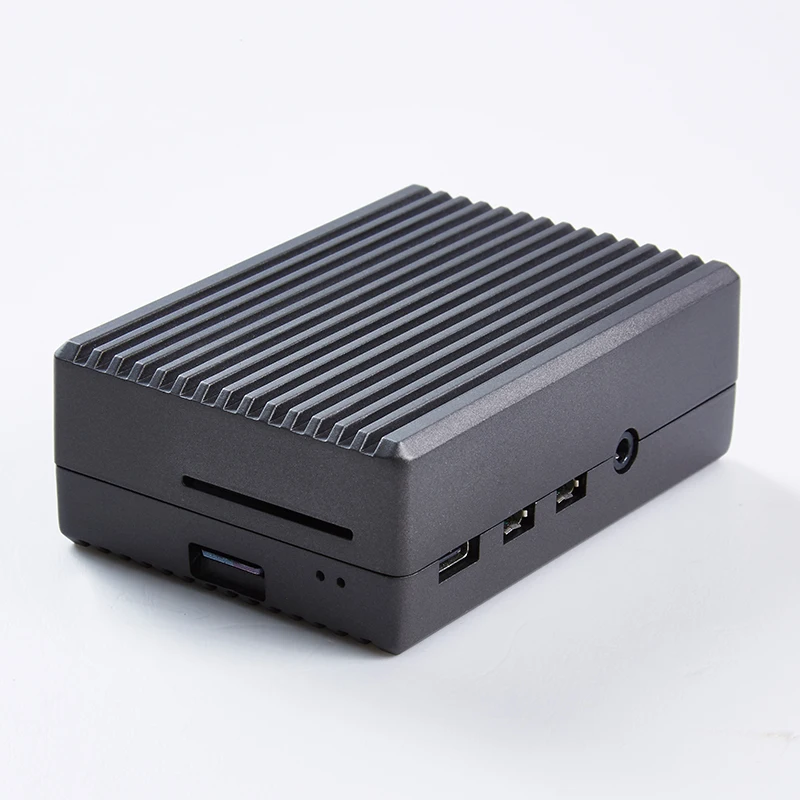 Серый Чехол из алюминиевого сплава Raspberry Pi 4 теплоотвод для Raspberry Pi 4 Модель B - Цвет: Серый