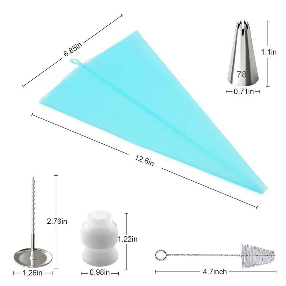 Icing Piping Nozzles Pastry Tips Cake Sugarcraft Decorating Bakery Tools Cake Decorating Tools Stainless Steel