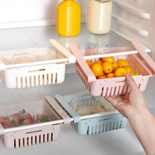 Nuevos soportes de almacenamiento para refrigerador artículo de cocina estante de almacenamiento cajón estantes placa capa estante de almacenamiento organizador de productos de cocina